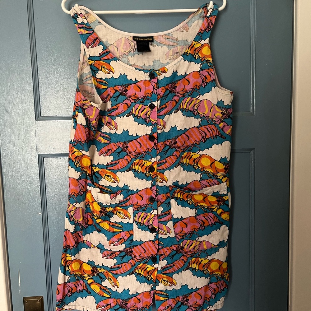 Chloe linen lobster dream dress nooworks